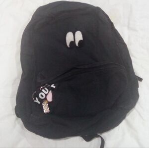 Black Backpack with Eye Design Vans